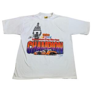 Vintage Nascar Alan Kulwicki Champion Winston Cup 90s Graphic Racing Tee Shirt